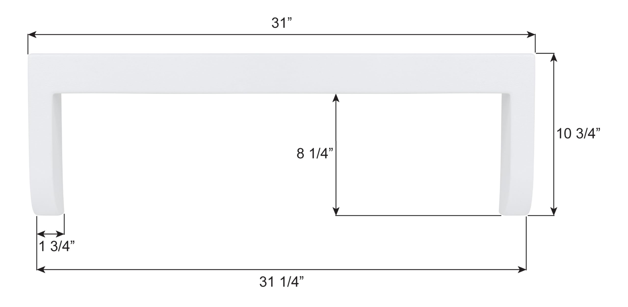 Step Trim ICON 14414, 31 x 10 3/4, Polar White