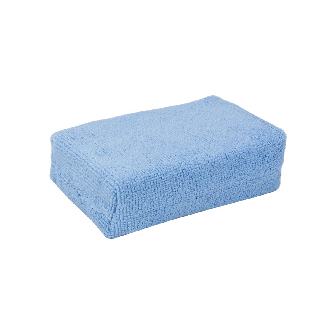 Microfiber Wax Applicator Pads Maxshine 4-Pack | 4.5" Blue, Soft Microfiber, Ergonomic Foam Core | Scratch-Free, Stitched Edge, Durable Reusable Car Wax Application