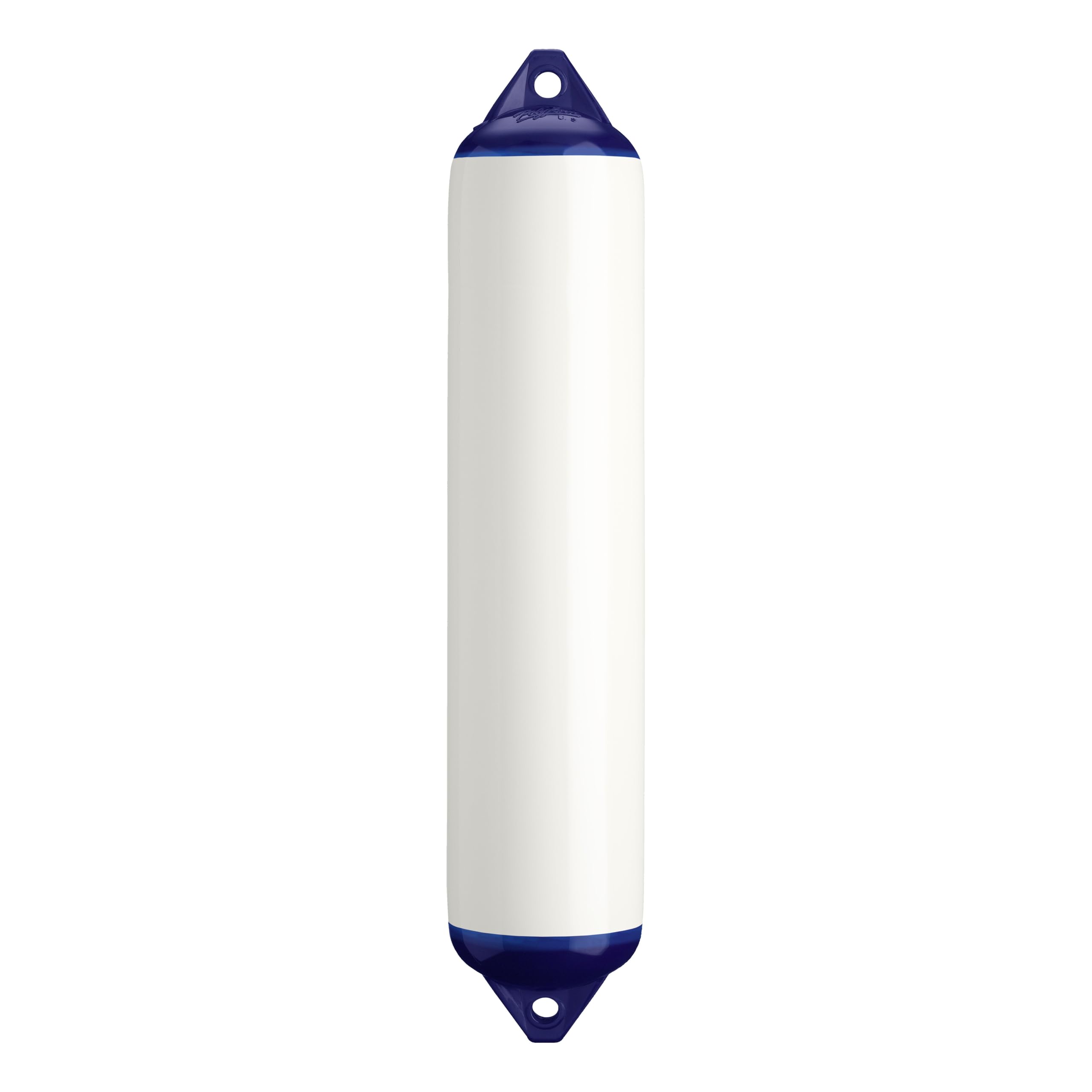 Polyform F-Series F-4 Boat Fender Standard Blue Ropehold - White
