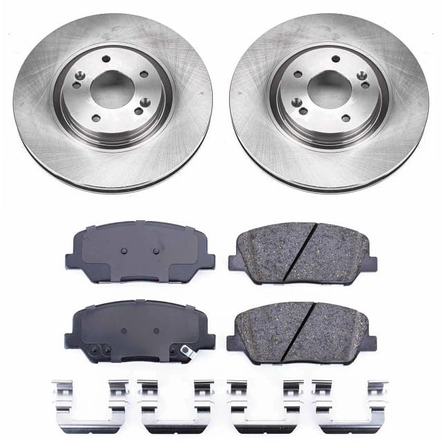 Power Stop KOE6324 Front Replacement Brake Kit-OE Brake Rotors & Ceramic Brake Pads For Kia Optima 2011-2015 [Model Specific]