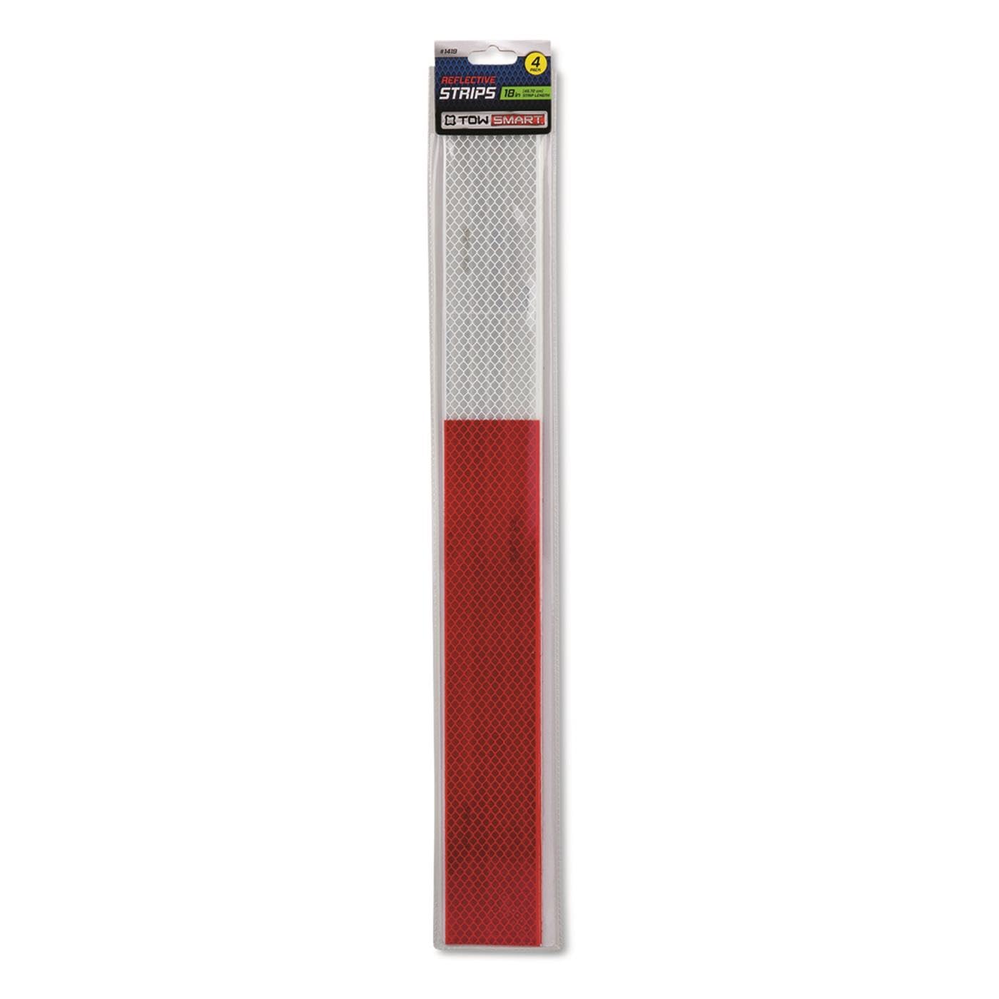 18 in. TOWSMART Red Reflective Strips - 4 Pk