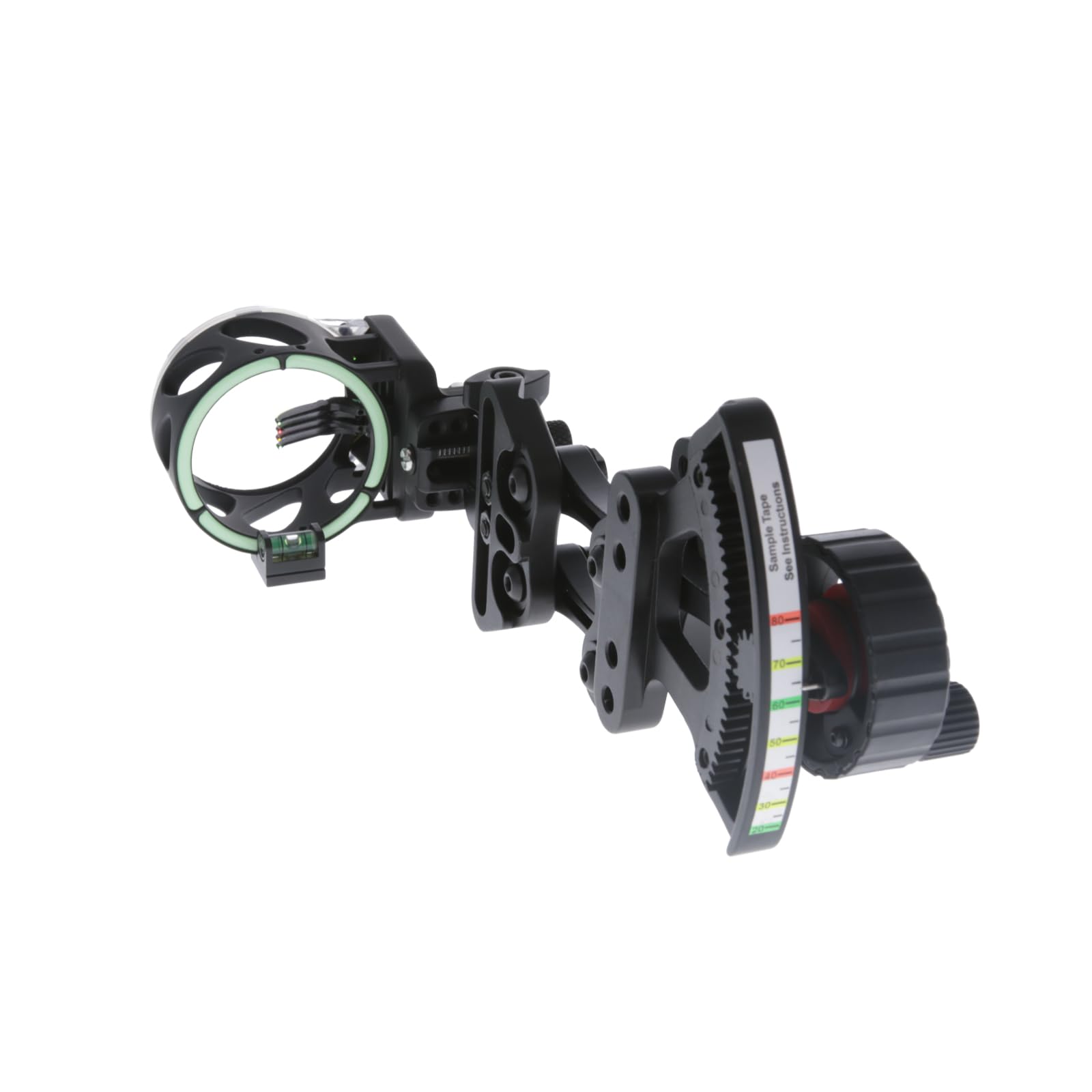 TRUGLO М4 Range Rover 4-Pin Highly-Visible Micro-Adjustable Archery Hunting Bow Sight - Adjustable Quiver Mount Included - Left-Handed