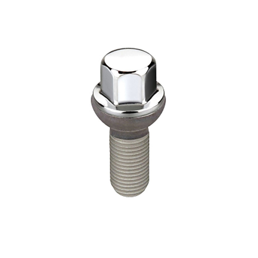 Chrome McGard M14 x 1.5 Thread Size Radius Seat Lug Bolt, (Pack of 50)