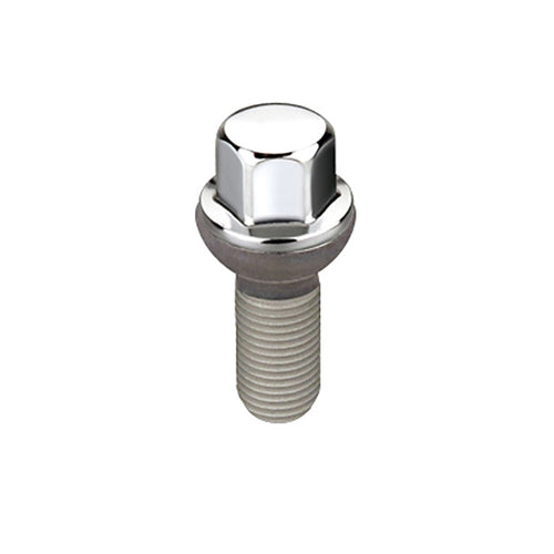 Chrome McGard 69874 M14 x 1.5 Thread Size Radius Seat Lug Bolt, (Pack of 50)