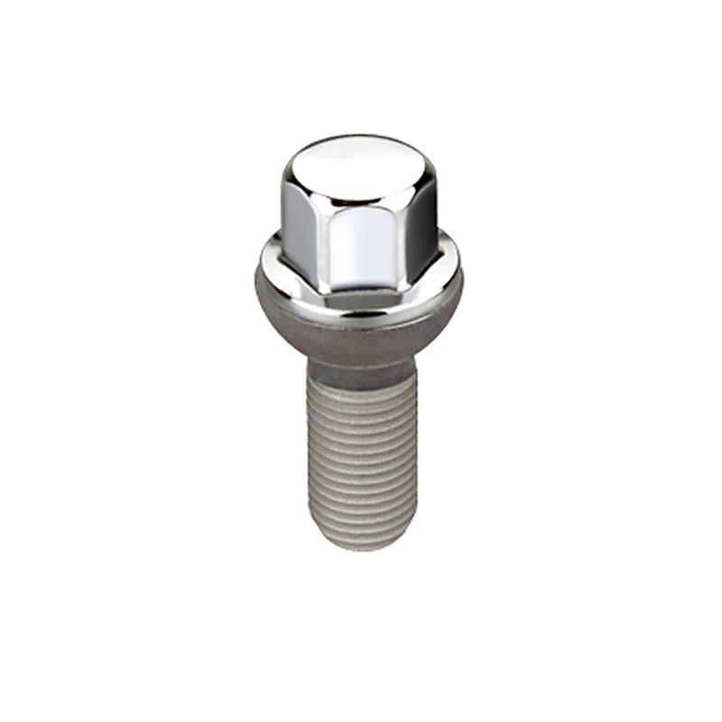 Chrome McGard M14 x 1.5 Thread Size Radius Seat Lug Bolt, (Pack of 50)
