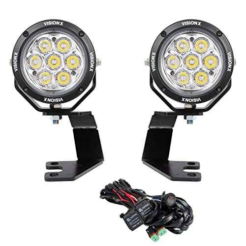 Toyota 4-Runner A-Pillar KIT W/ Vision X Lighting (2) 4.7" CG2 Multi-LED Broad SPOT 10-20