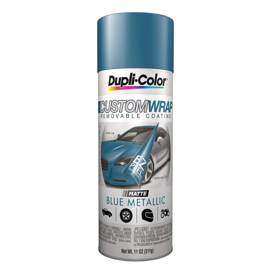 Dupli-Color Custom Wrap Removable Metallic Coating, Blue Metallic, ECWRC8327 11 oz.