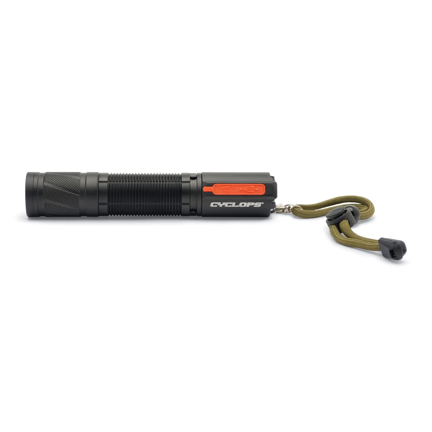 Handheld Cyclops Aluminum Housing 1200 Lumens Rechargeable Pocket Flashlight for Camping, Hiking, Emergency