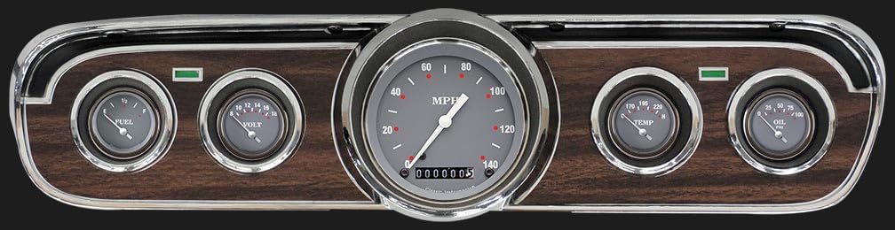Gauge Set Classic Instruments MU65SG00 Silver Gray Fits 1965-1966 Mustang