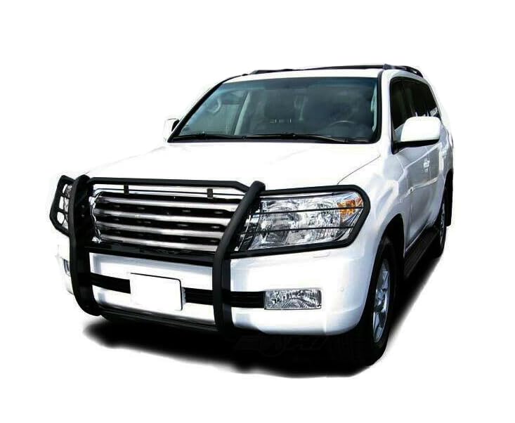 Grille Brush Black Horse Bumper Guard Modular Black Compatible with 1998-2007 Toyota Land Cruiser-17SG598MA