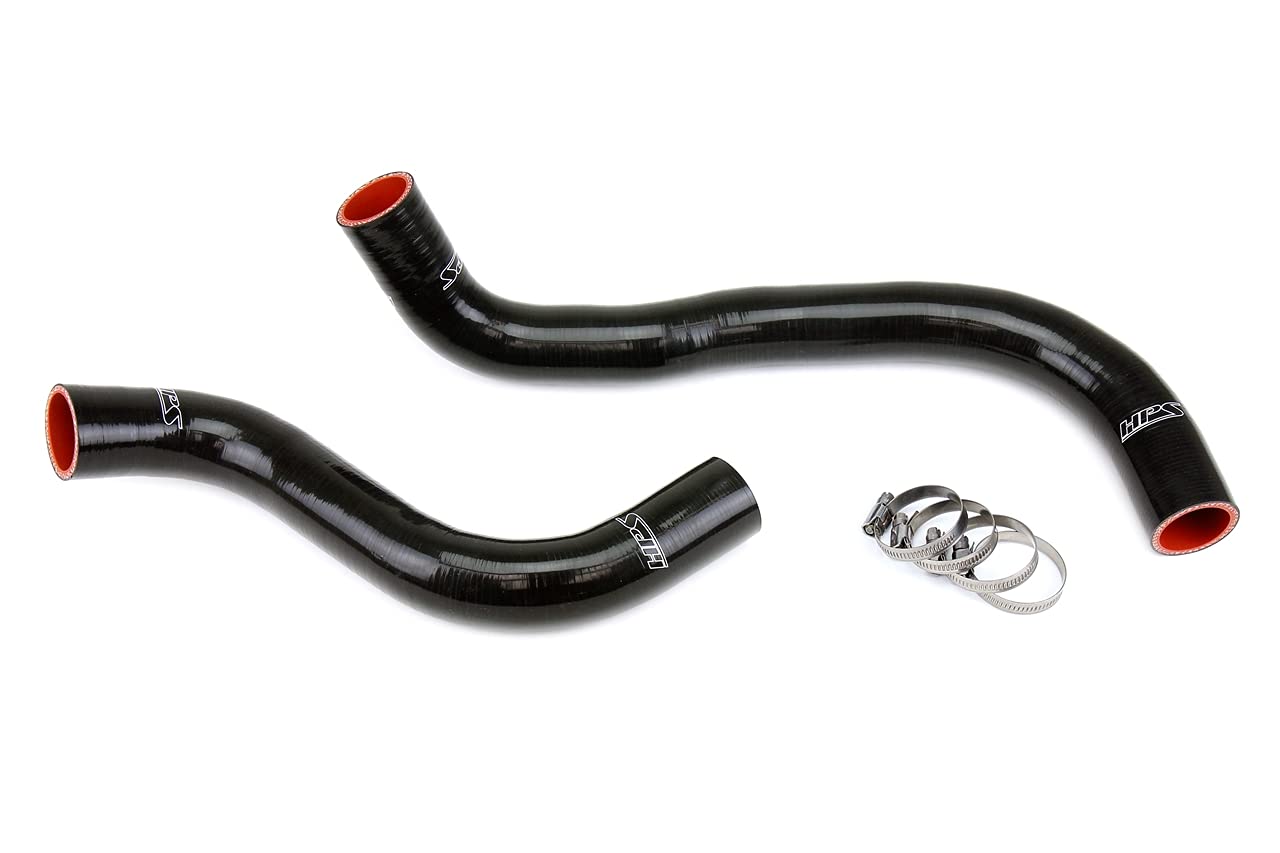 3-ply HPS Black Reinforced Silicone Radiator Coolant Hose Kit 57-1828-BLK