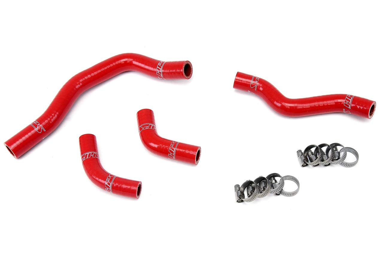 HPS Performance Silicone Red Radiator Hose Kit Coolant Compatible for Honda 2005-2009 2012-2017 CRF450X, 57-1239-RED