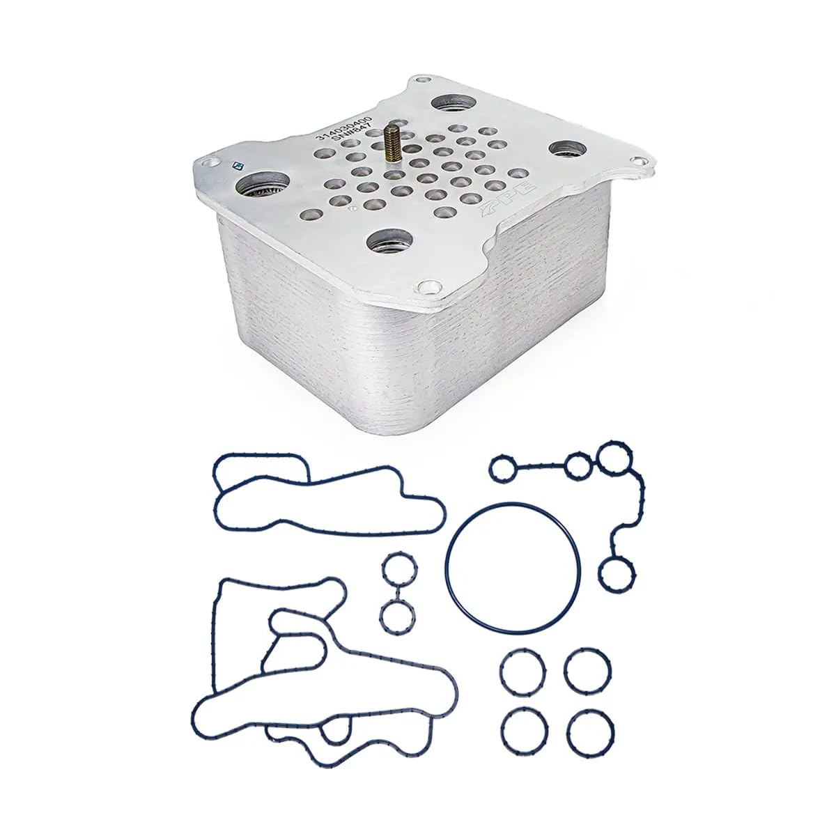 Heavy Duty PPE Oil Cooler w/Gasket Kit 314030410 Compatible with Ford 6.4L 2007.5-2010