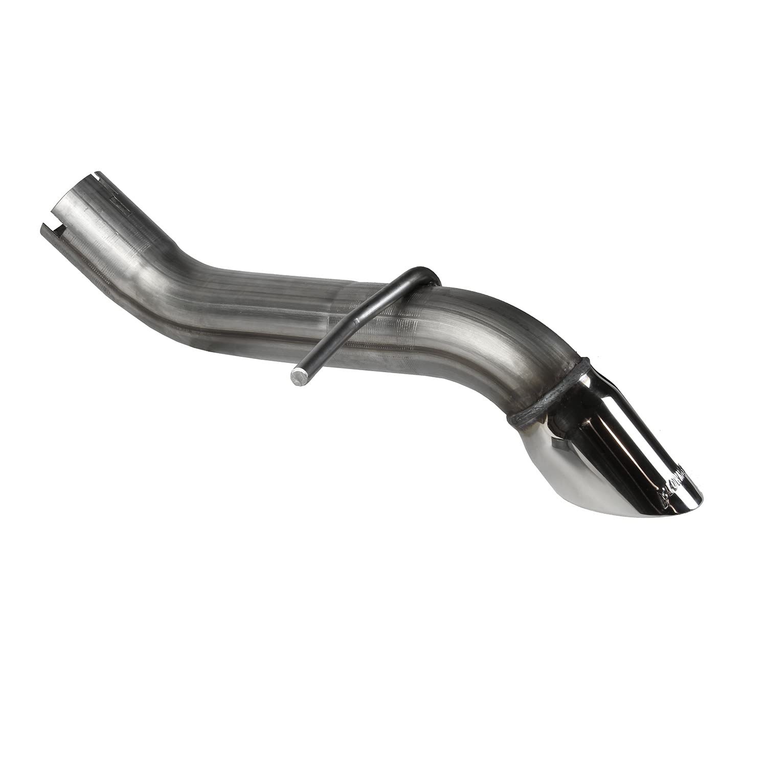 American Thunder Flowmaster 817942 Axle Back Exhaust Kit without Muffler 2.5 Inch 409 Stainless Steel 3 Inch Polished 304 Tip Compatible with 2007-2018 Jeep Wrangler JK 3.6L 3.8L V6 2 and 4 Door