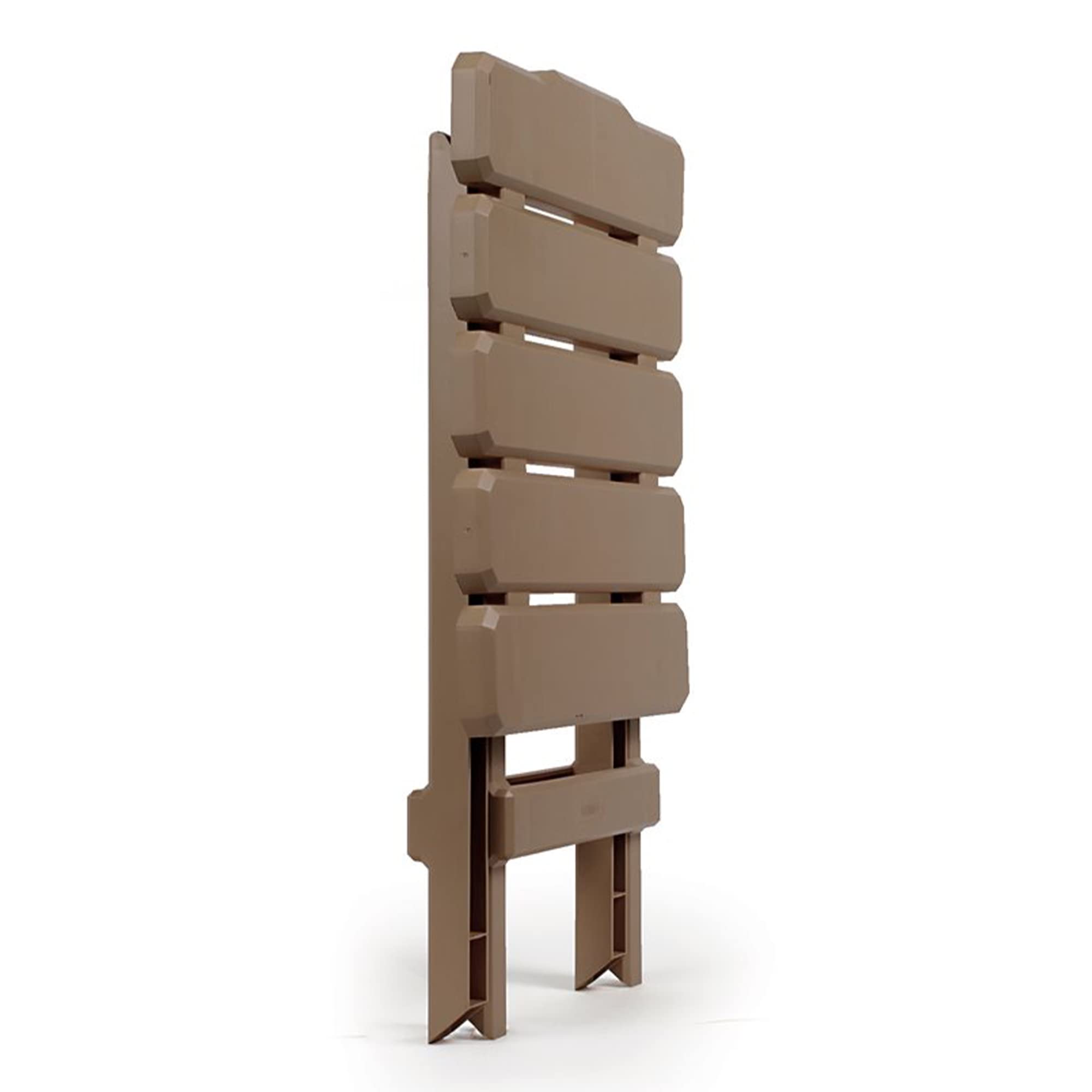 Camco Small Quick-Folding Adirondack Table 21045, Plastic, Taupe
