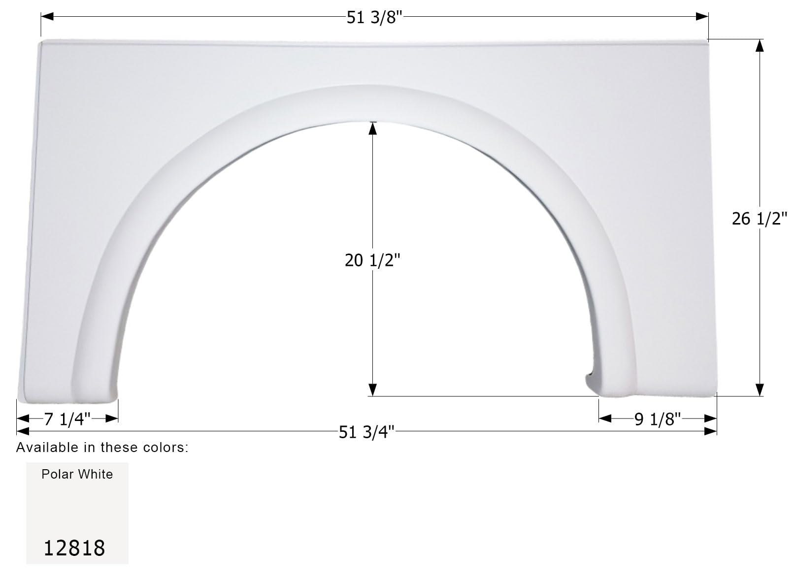 Fender Skirt ICON, Single, Damon, FS2818, Unpainted, RH