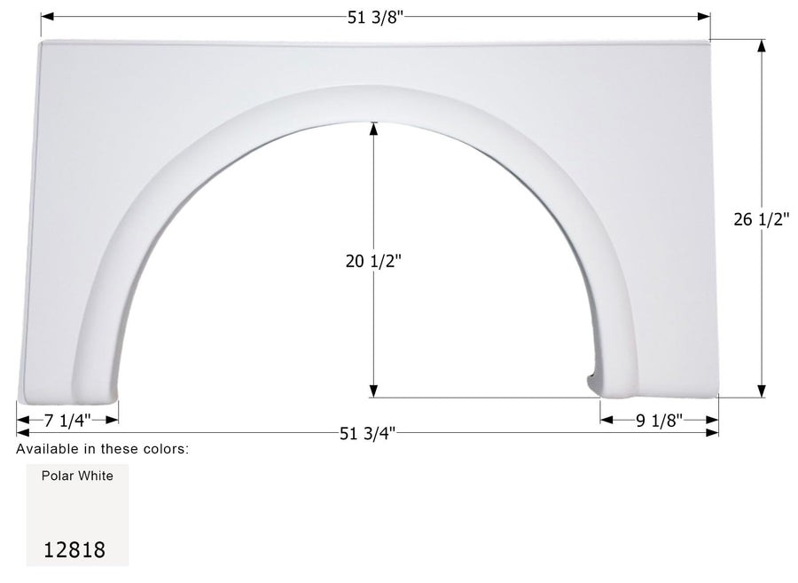 Fender Skirt ICON, Single, Damon, FS2818, Unpainted, RH