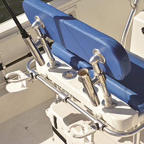 ADJUSTABLE CLAMP-ON ROD HOLDER FOR 7/8" & 1" TUBE, Stainless Steel