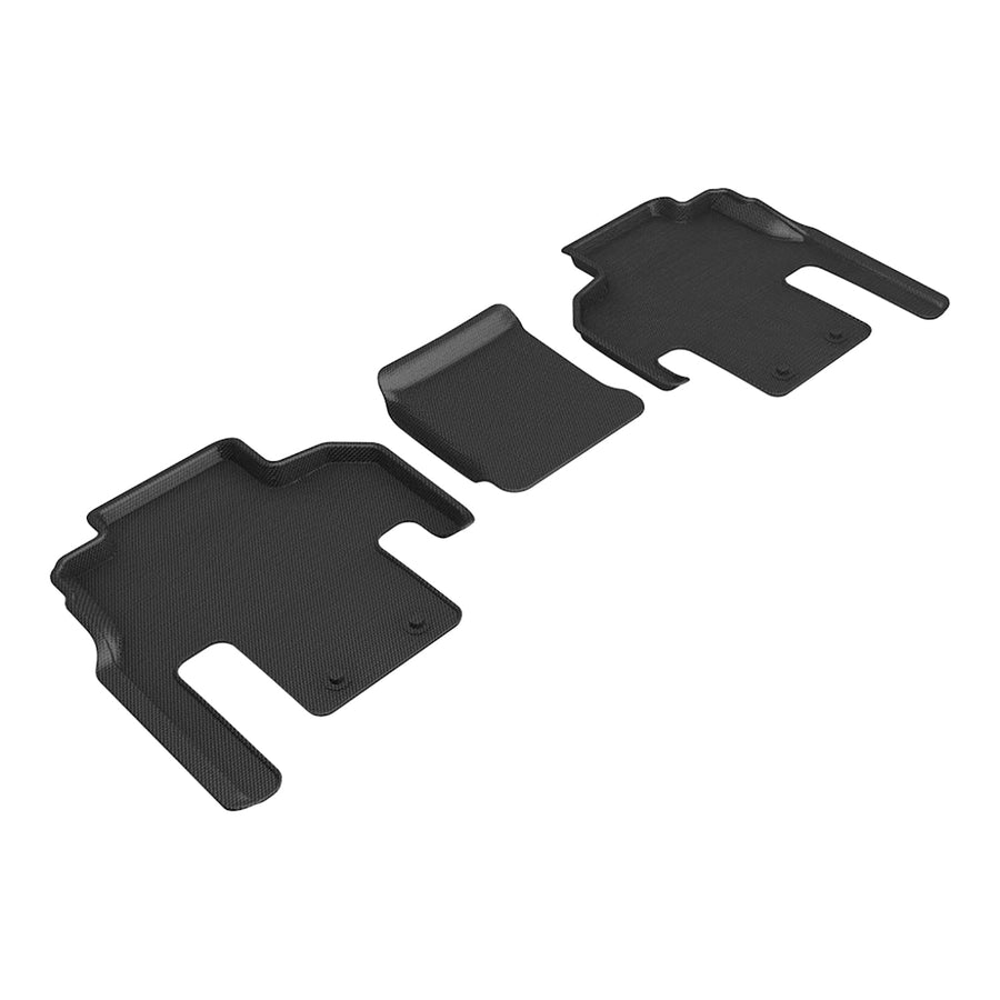 3D MAXpider Kagu Floor Mat Compatible (Black) with Jeep Grand Wagoneer 7-Seat 2022-2026 - Second Row