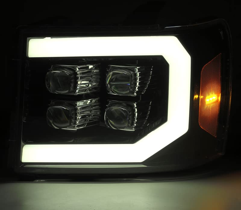 880608 AlphaRex USA Nova Series Projector Headlights fits GMC Sierra 1500, Clear