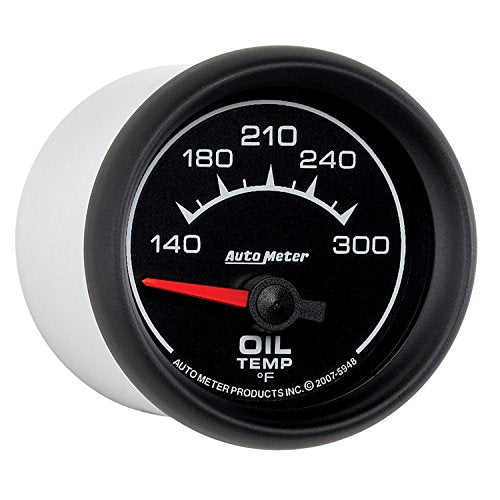 Auto Meter 2-1/16" 140-300 Degree F Short Sweep Electric Oil Temperature Gauge 5948