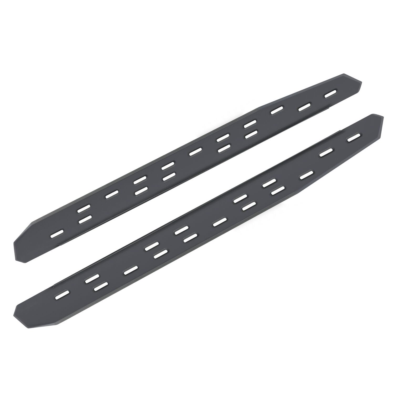 RB30 Slim Line Running Boards | Go Rhino 57", Galvanized Steel, Textured Black | 69600057SPC