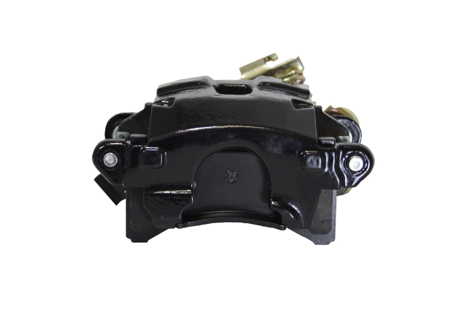 LEED BRAKES Rear Brake Caliper Disc With Parking Brake Black Powder Coated Rh