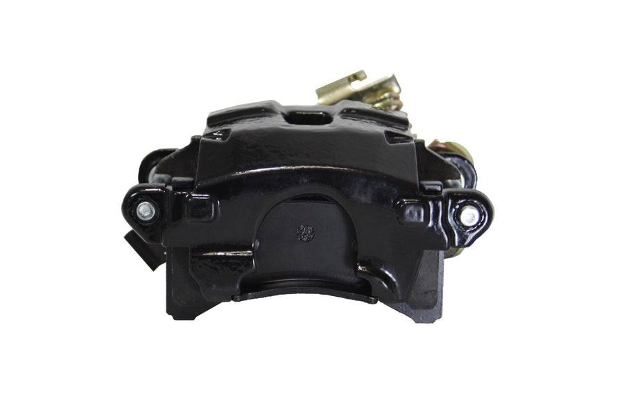 LEED BRAKES Rear Brake Caliper Disc With Parking Brake Black Powder Coated Rh
