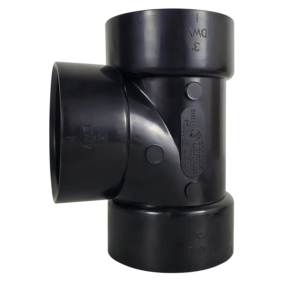 ICON 14848 San Tee-Wye, ABS, Fitting, 3", Hub-Hub-Hub