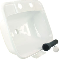 Molded Lavatory Sink JR Products 95351 - White