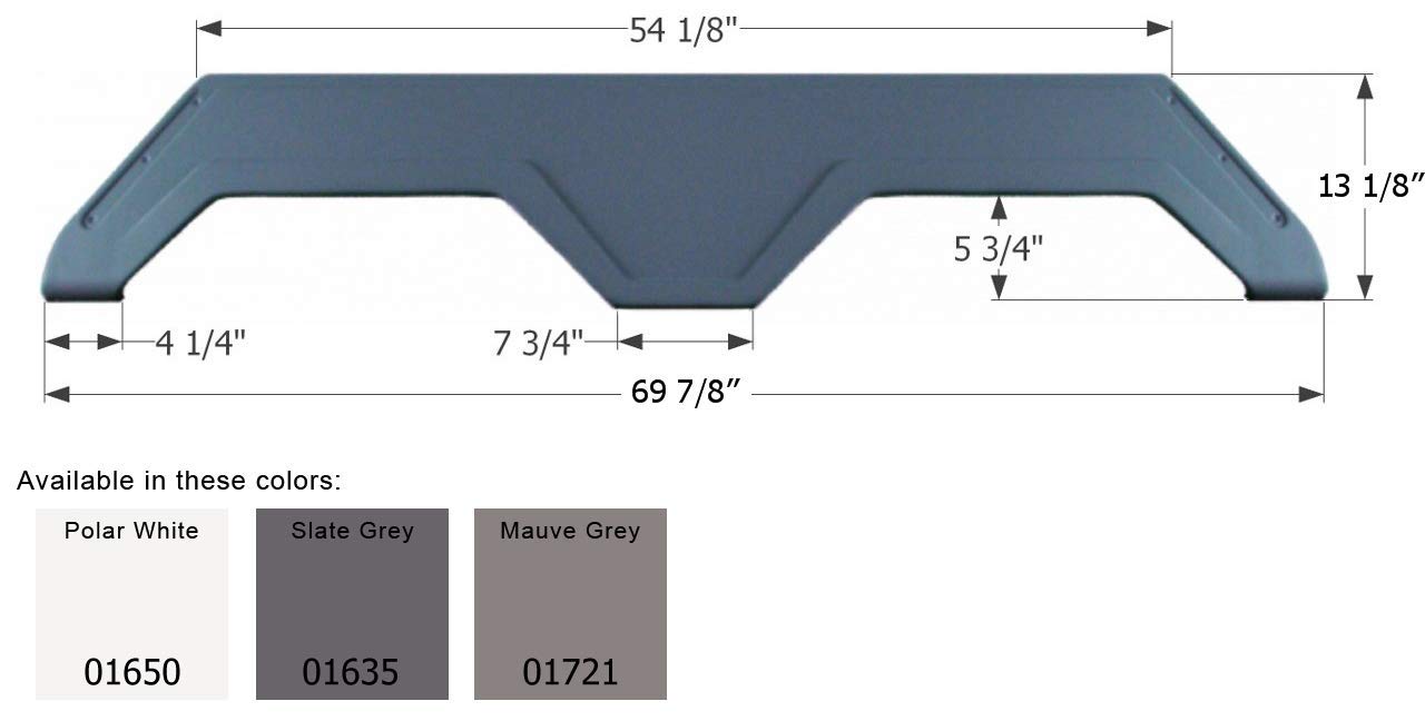 Tandem Axle Fender Skirt FS777 for Glendale - ICON 01635 Slate Gray