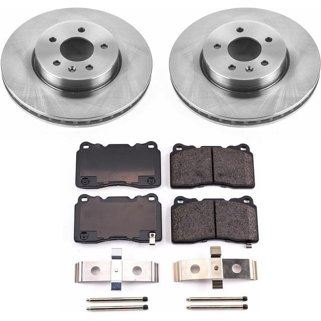 Power Stop KOE6389 Front Replacement Brake Kit-OE Brake Rotors & Ceramic Brake Pads For Cadillac ATS 2013-2018 [Model Specific]