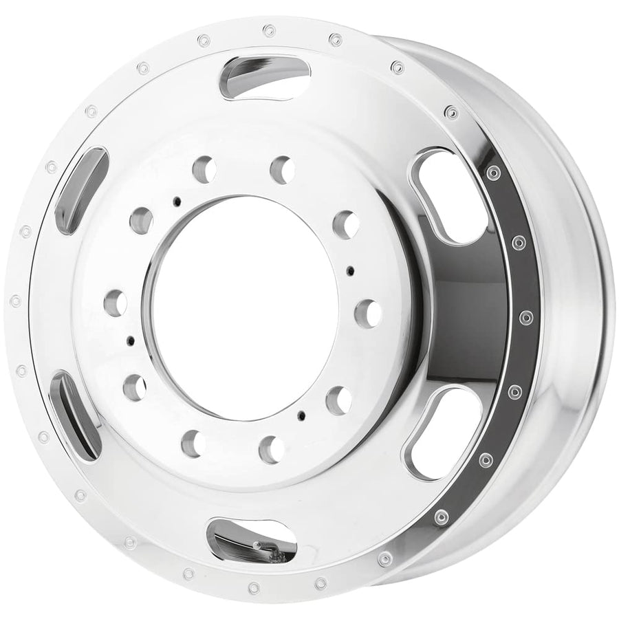 Polished ATX AO402 Wheel with Aluminum (24.5 x 8.25 inches /10 x 285 mm, 144 mm Offset)