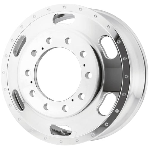 Polished ATX AO402 Wheel with Aluminum (24.5 x 8.25 inches /10 x 285 mm, 144 mm Offset)