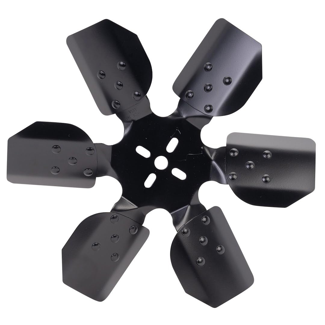 Heavy Duty Derale 17315 Fan Blade Series 1000 15" Steel Rigid Race Belt Driven Fan Standard Rotation , Black