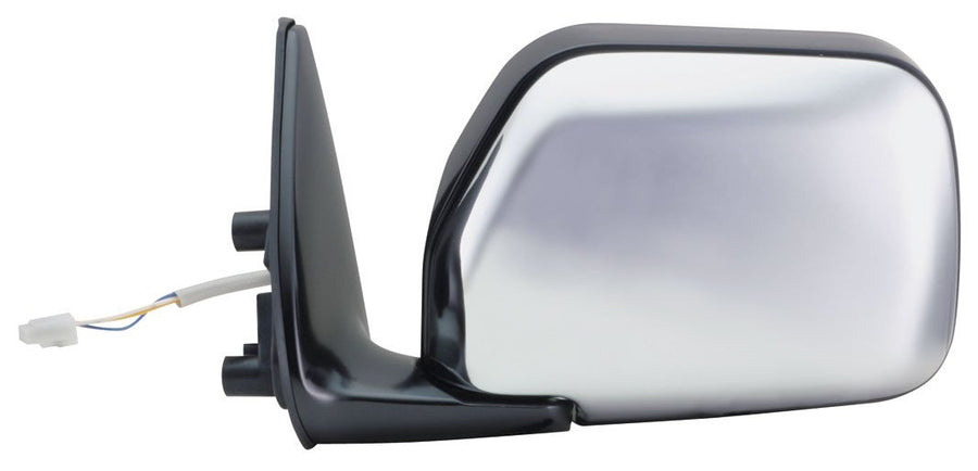 Mirror Driver Side for Toyota T-0 Pick-Up, Black/Chrome, Foldaway, Power