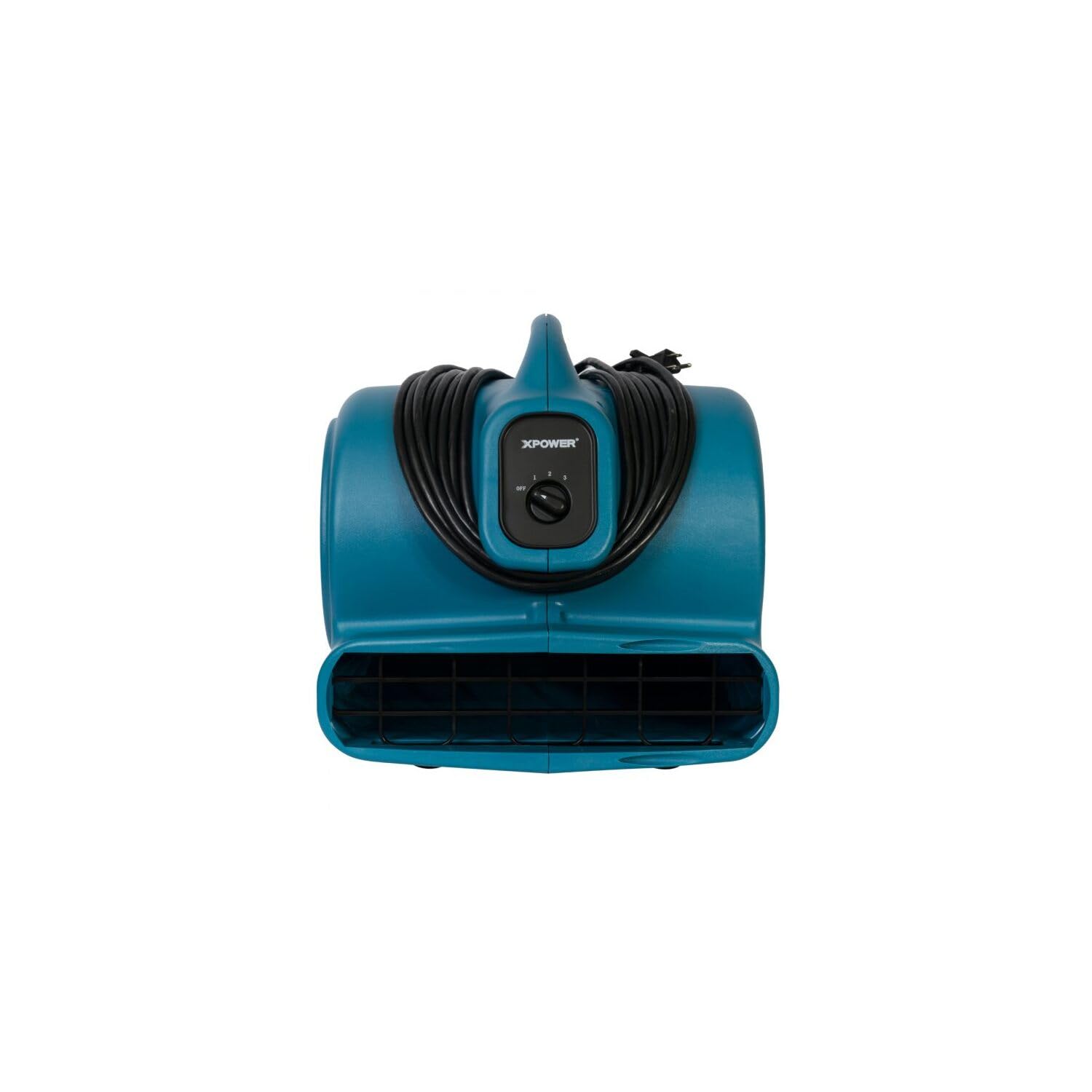 P-600A XPOWER 1/3 HP 2400 CFM 3 Speed Air Mover, Carpet Dryer, Floor Fan, Blower with Build-in Power Outlets