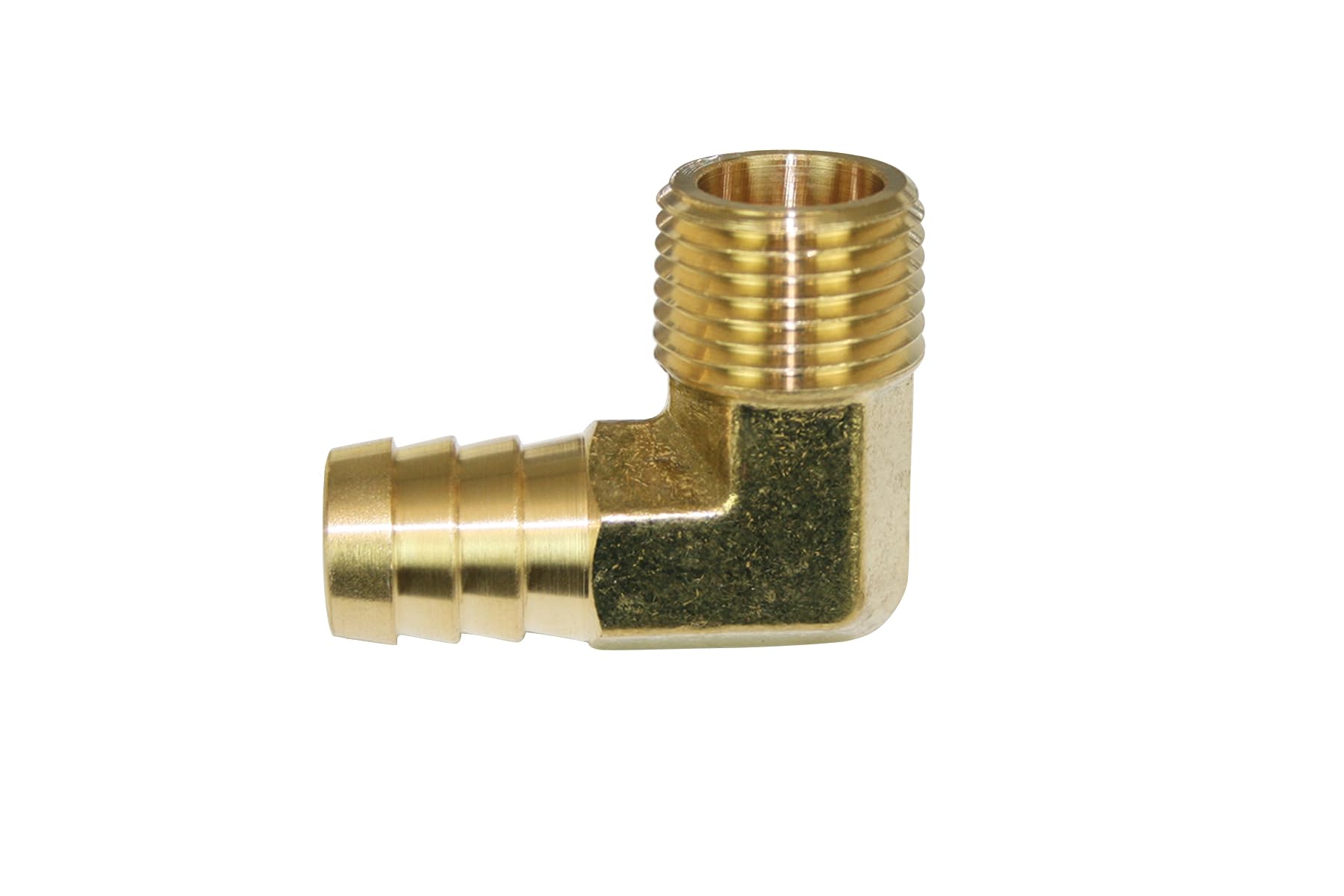 1/2 NPT MOROSO Fitting, 5/8 Barb, 90 Deg, Brass
