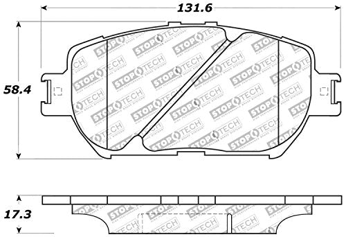 Sport Brake Pads StopTech 309.09080 with Shims and Hardware