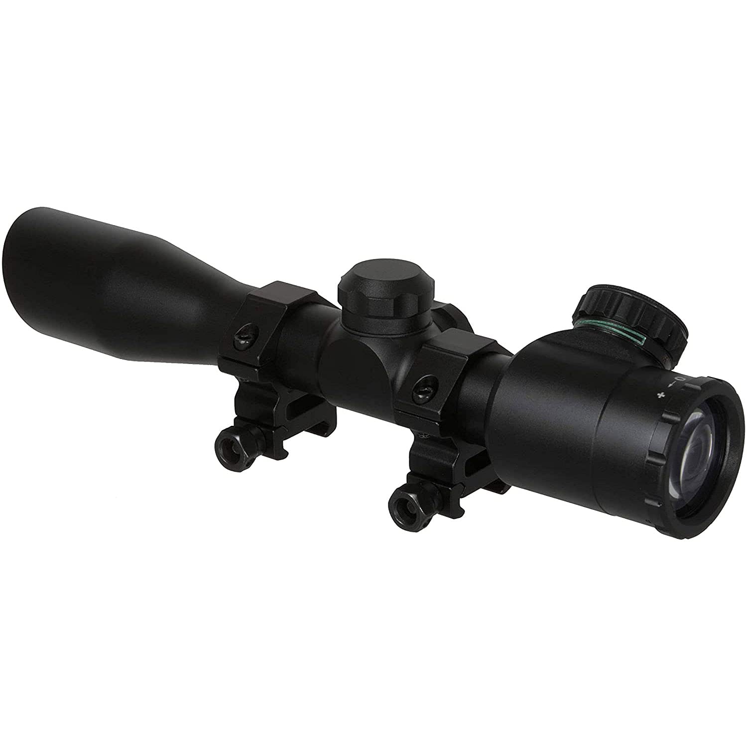 4x32mm TRUGLO Compact Crossbow Scope with Scope Rings Included| BDC / Rangefinder, Black