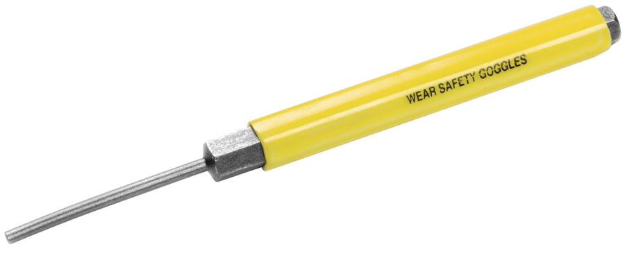 W752 Performance Tool 4-Piece Roll Pin Punch Set - Hardened Carbon Steel Construction with Storage Pouch - Sizes: 1/8-Inch, 5/32-Inch, 3/16-Inch, 1/4-Inch x 6-Inch
