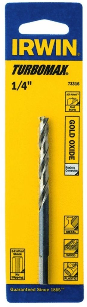 Turbomax Irwin 73316 1/4" HSS Drill Bits