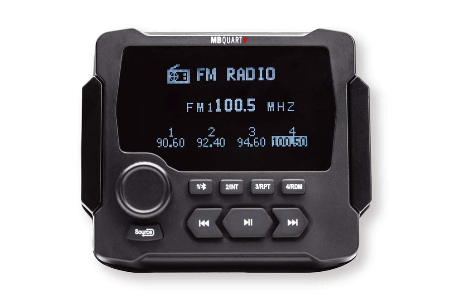 Bluetooth AM/FM Radio MB Quart GMR-LCD Gauge Hole Mount Marine/Boat Receiver