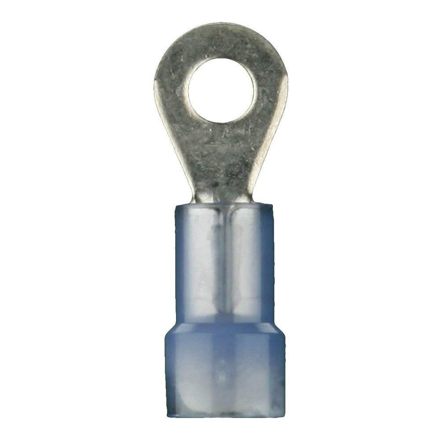 Install Bay 16/14 Gauge BNRT6 Ring Terminal Blue #6 - 100 Bag