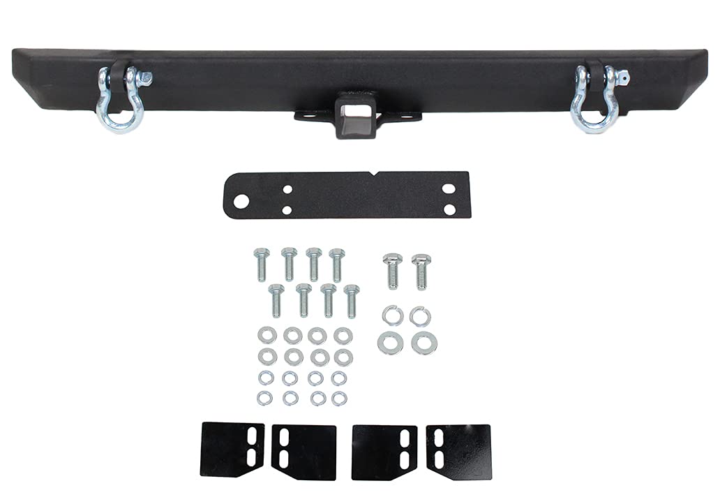 Kentrol/FB22217 Fishbone Offroad Rear Bumper Fits Jeep TJ , Black