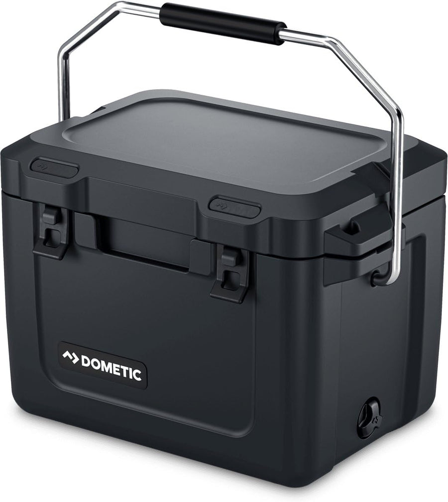 Dometic 20L Patrol Insulated Hard Cooler, Slate, Ice Chest and Passive Cool Box, Fits 15 Cans