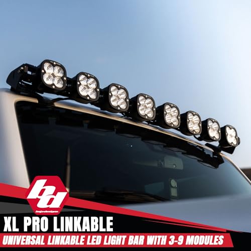 7XL Pro LED Baja Designs Linkable Light Bar Kit with Links, Rock Guards - Universal Fit, 45.34" Width (7 XL Pro LED)