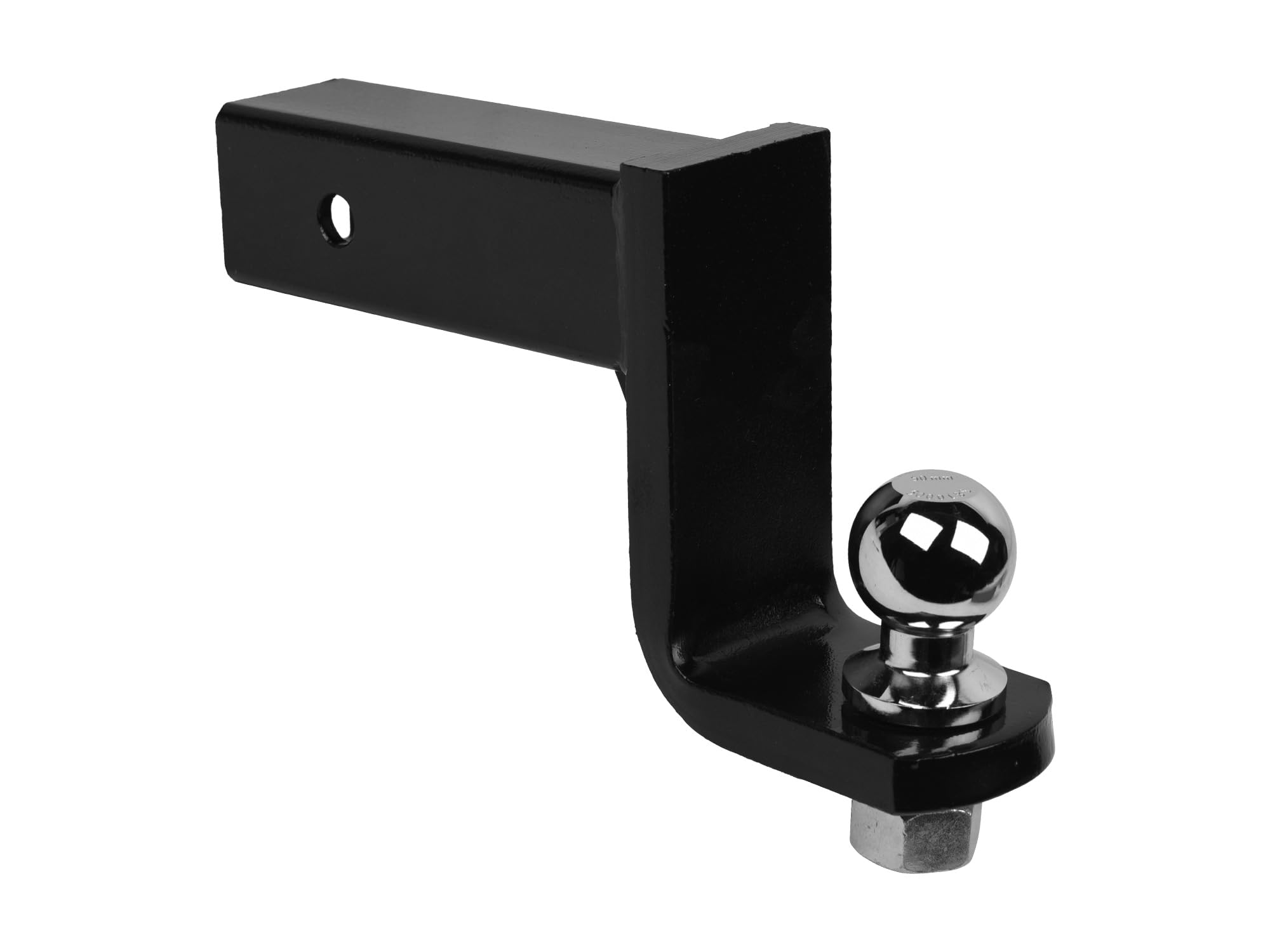 4.5" Drop Down Armordillo Loaded Ball Mount Trailer Tow Hitch with 2.5" Receiver Tube Universal Fit - Black