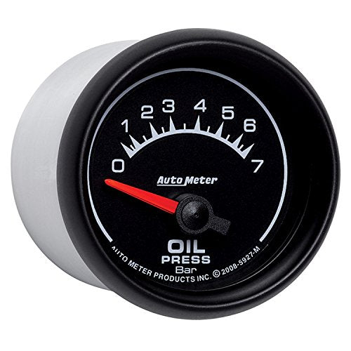 Auto Meter 2-1/16" 0-7 Bars Short Sweep Electric Oil Pressure Gauge 5927-M