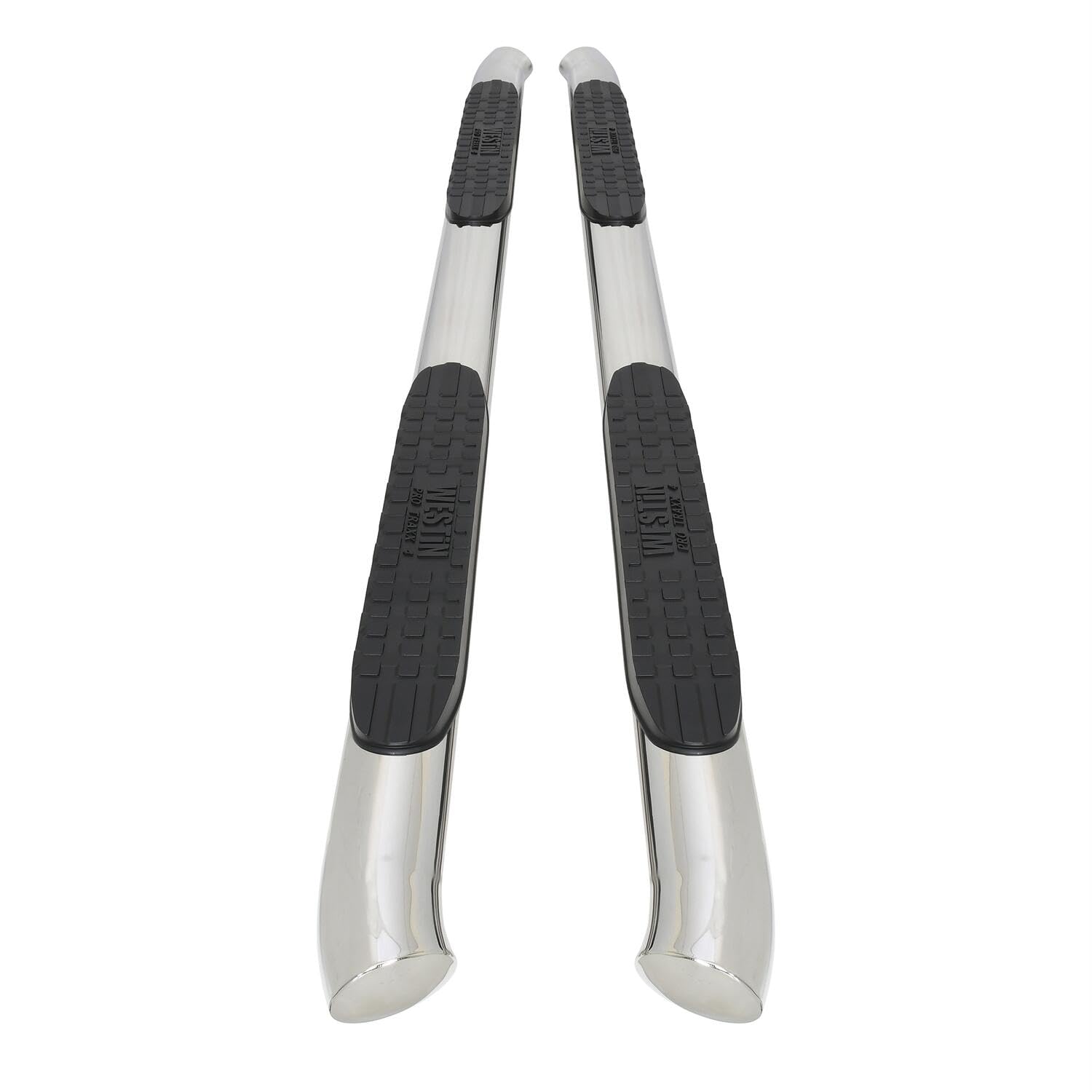 PRO TRAXX 4 Westin Oval Nerf Bars fits 2005-2023 Tacoma Double Cab Polished Pair
